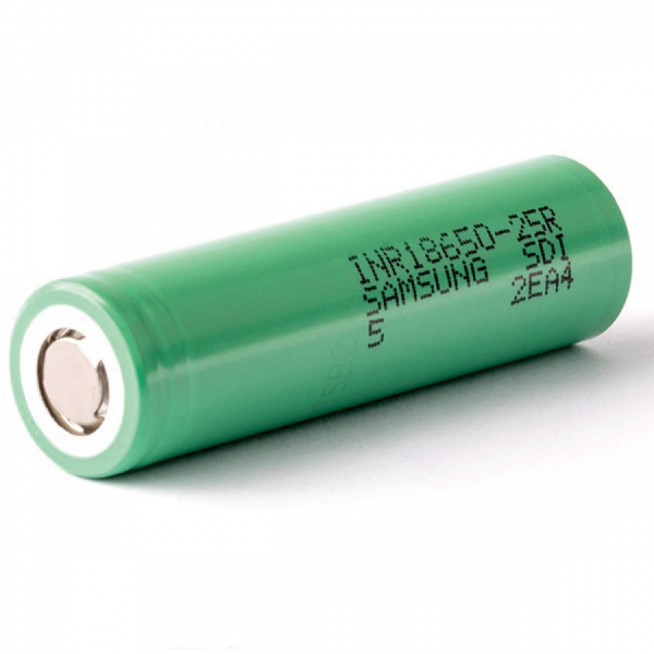 Samsung 25R 18650 Green Battery